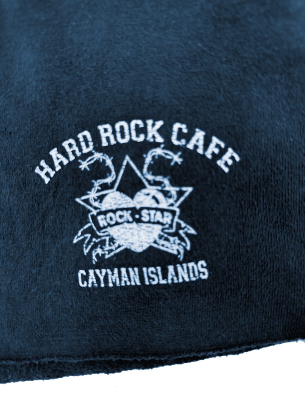 Hard Rock Cafe Navy "Rock Star" Vintage Athletic Bootie Sweat Shorts Size Medium - Picture 3 of 13
